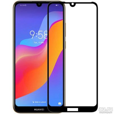 Лот: 13998870. Фото: 1. Защитное стекло Huawei Honor 8A... Защитные стёкла, защитные плёнки