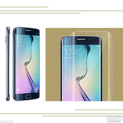 Лот: 9340542. Фото: 1. Защитное стекло Samsung S6+ edge... Дисплеи, дисплейные модули, тачскрины