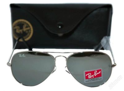 Лот: 978395. Фото: 1. Очки Ray Ban Aviator зеркальный... Очки солнцезащитные