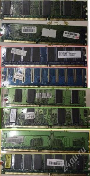 Лот: 821329. Фото: 1. DDR 333(PC 2700) 4шт по 256 Мб. Оперативная память