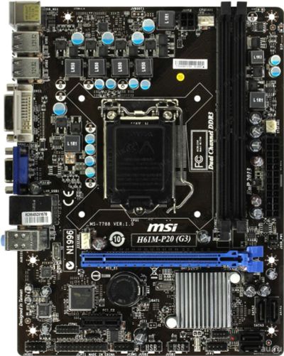 Лот: 13399521. Фото: 1. Надежная плата под LGA 1155: MSI... Материнские платы