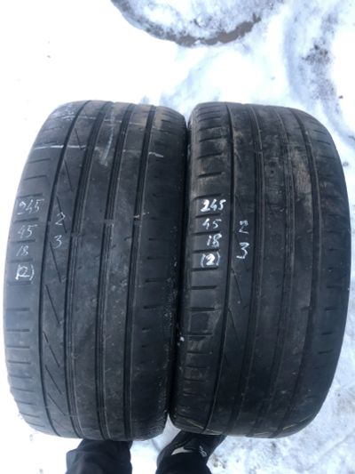 Лот: 24865970. Фото: 1. (2шт) 245/45R18 Hankook Ventus... Шины