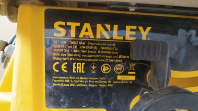 Лот: 23496029. Фото: 1. Пила настольная stanley SST1800. Электроинструмент