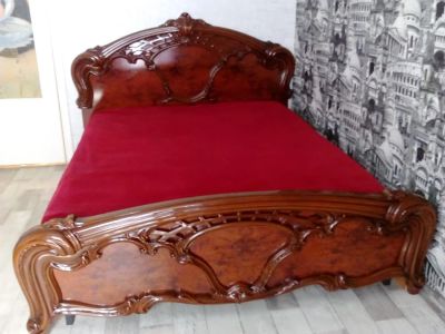 Лот: 9723535. Фото: 1. Кровать двуспальная шикарная. Кровати