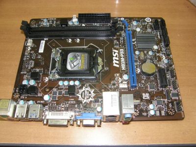 Лот: 10074575. Фото: 1. Мат плата 1150 MSI H81M-P33 не... Материнские платы