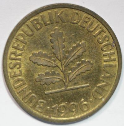 Лот: 8930190. Фото: 1. 10 пфеннигов 1996 год. G. Германия... Европа