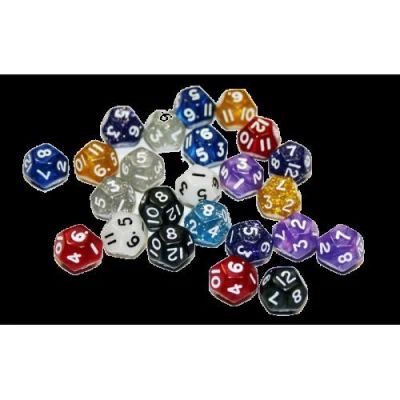 Лот: 8228777. Фото: 1. Кубик D12 глиттер мини 12 мм. Настольные игры, карты