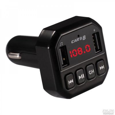 Лот: 16685662. Фото: 1. Авто FM-MP3 модулятор CARB8 USB... FM-модуляторы, трансмиттеры