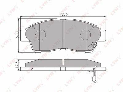 Лот: 19406766. Фото: 1. *Колодка тормозная 1322 PN LYNXauto... Тормозная система