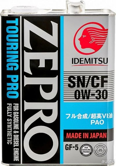 Лот: 15638310. Фото: 1. Масло Idemitsu Zepro SN/GF-5 0W-30... Масла, жидкости