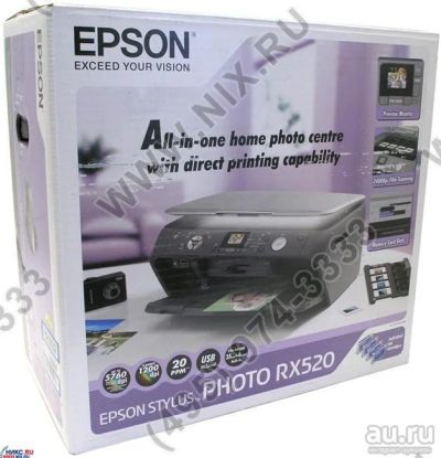 Лот: 13489202. Фото: 1. Epson Stylus Photo RX520 принтер... МФУ и копировальные аппараты