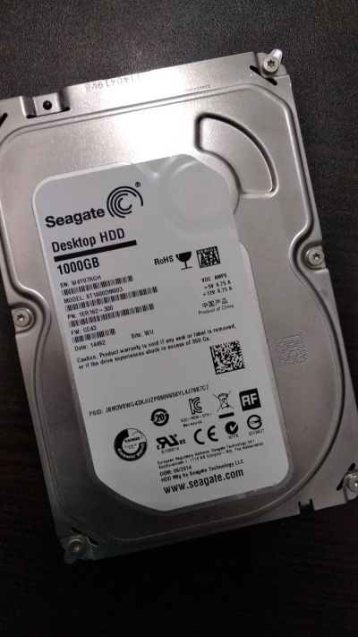 Лот: 12787232. Фото: 1. Seagate Barracuda ST1000DM003... Жёсткие диски (HDD)