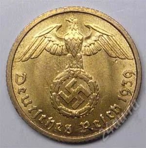 Лот: 1532468. Фото: 1. Германия. 3-й Рейх. 10 рейх пфенниг... Германия и Австрия