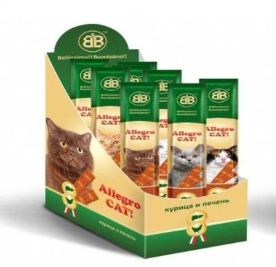 Лот: 16213236. Фото: 1. Колбаски B&amp;B Курица/Печень... Корма