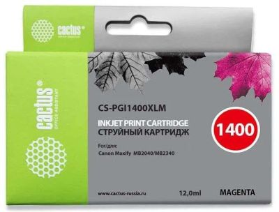 Лот: 24949692. Фото: 1. Картридж_струйный Cactus CS-PGI1400XLM... Картриджи, расходные материалы