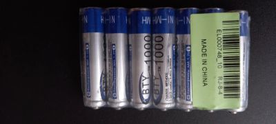 Лот: 10380535. Фото: 1. Аккумулятор ААА ( 1000mAh)BTY... Батарейки, аккумуляторы, элементы питания