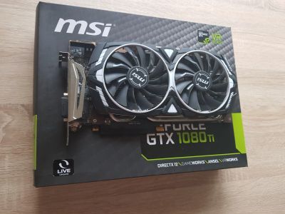 Лот: 16546098. Фото: 1. Видеокарта MSI1080ti Nvidia На... Видеокарты