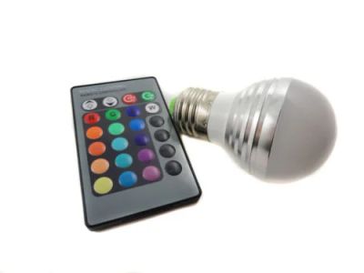 Лот: 4045778. Фото: 1. Новогодняя светодиодная RGB лампа... Другое освещение