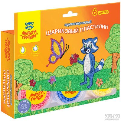 Лот: 15739827. Фото: 1. Пластилин шариковый Мульти-Пульти... Для лепки