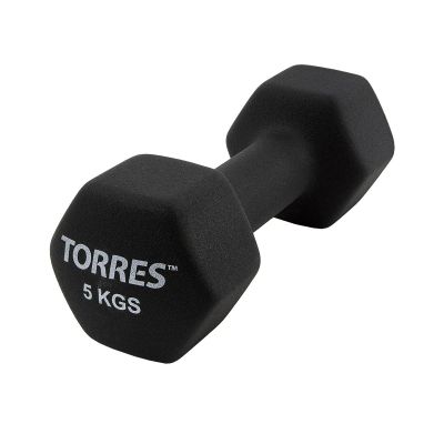 Лот: 22365272. Фото: 1. Гантель Torres 5 кг PL55015. Гантели