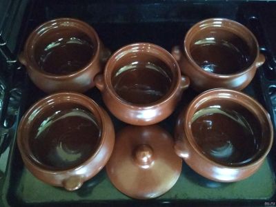 Лот: 17674096. Фото: 1. Горшочки для запекания 5 шт. Кухонные аксессуары