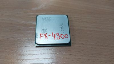 Лот: 17554723. Фото: 1. 4 ядерный процессор. CPU AMD FX-4300... Процессоры