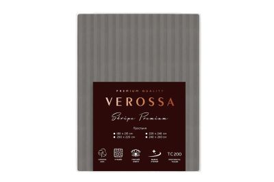 Лот: 23664640. Фото: 1. Простыня Verossa Stripe Premium... Одеяла, подушки