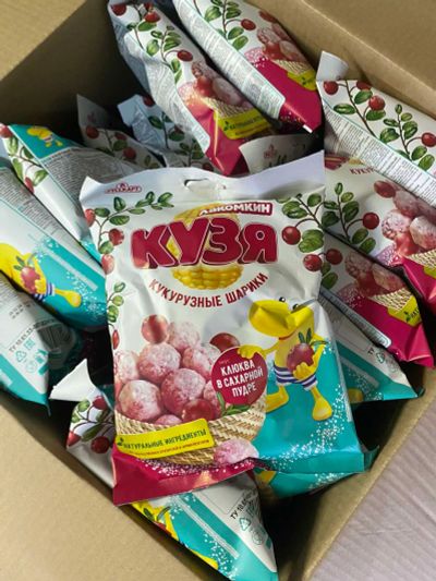 Лот: 23537542. Фото: 1. кукурузные шарики Кузя. Другое (кондитерские изделия, конфеты)