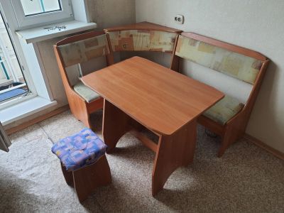 Лот: 25334874. Фото: 1. Кухонный мягкий уголок. Столы, стулья, обеденные группы