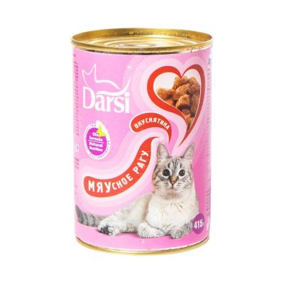 Лот: 10398904. Фото: 1. Корм Darsi Для Кошек С Мясным... Корма