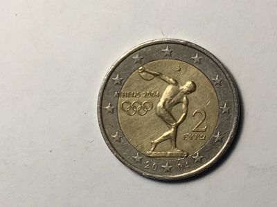 Лот: 12743622. Фото: 1. Греция, 2 Евро. 2004 год. Афины... Европа