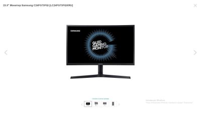 Лот: 14059486. Фото: 1. Продам монитор 23.5 samsung C24FG73FQI... ЖК-мониторы
