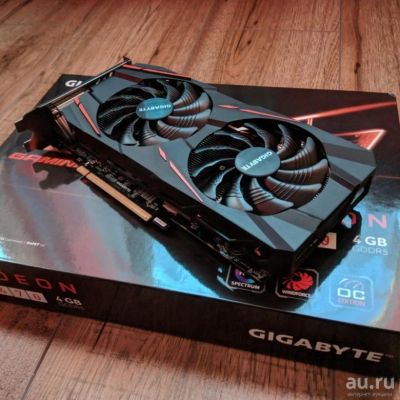 Лот: 18041266. Фото: 1. Видеокарта RX470 4GB Gigabyte. Видеокарты