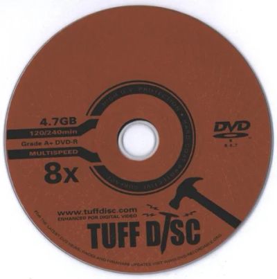 Лот: 6145873. Фото: 1. Диски DVD+RW 4,7Gb 4x Tuff Disc... CD, DVD, BluRay
