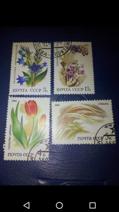 Лот: 20870463. Фото: 1. Флора СССР Разные года. Марки