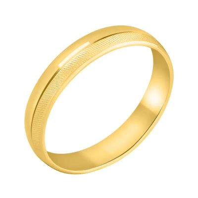 Лот: 23894833. Фото: 1. Золотое обручальное кольцо 4 мм. Кольца, перстни