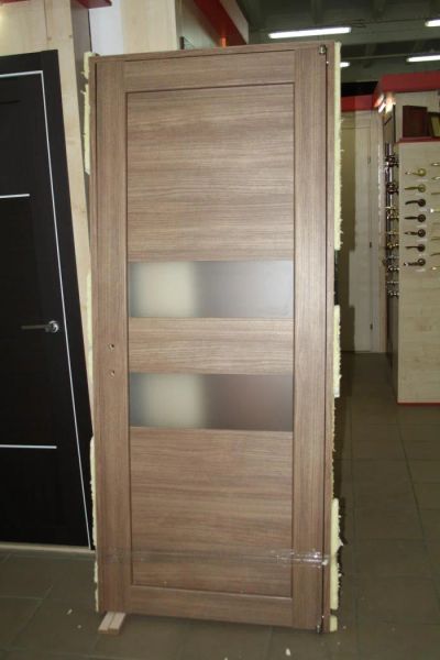 Лот: 5177712. Фото: 1. Дверь XL 03 экошпон орех классический... Двери межкомнатные