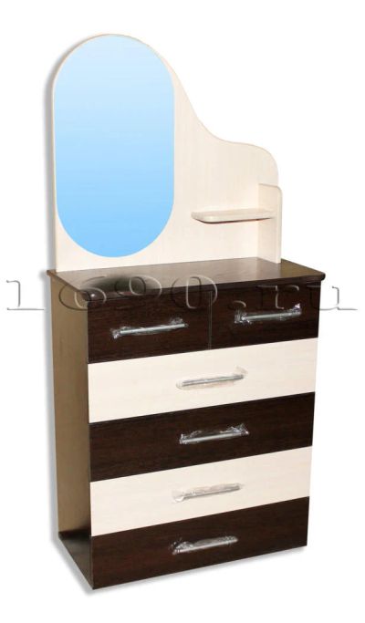Лот: 4688810. Фото: 1. Комод Столбик 6 ящ Зебра (код... Комоды