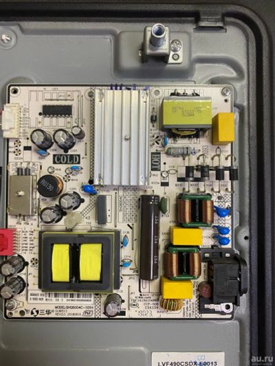 Лот: 18102621. Фото: 1. Power Board: SHG6004C-101H, DLBB513... Запчасти для телевизоров, видеотехники, аудиотехники