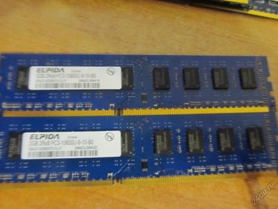 Лот: 5952848. Фото: 1. 2gb Elpida pc3-10600U DDR3-1333. Оперативная память