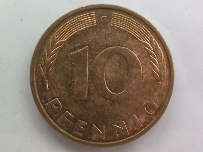 Лот: 24003273. Фото: 1. Монета Германии 10 пфеннигов... Германия и Австрия