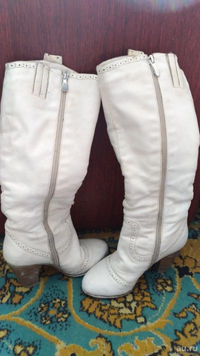 Лот: 13688794. Фото: 1. Белые сапоги для костюма Снегурочки. Взрослые карнавальные костюмы