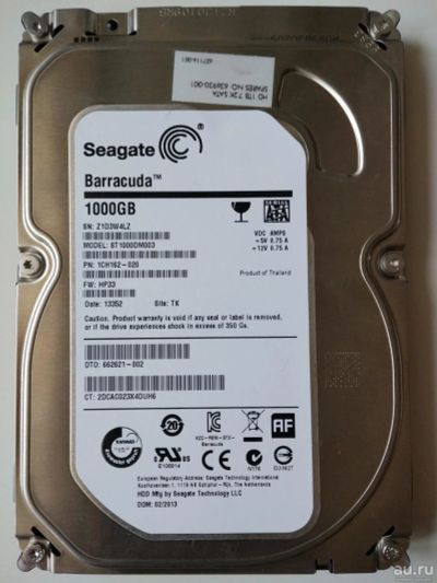 Лот: 8362109. Фото: 1. HDD Seagate 1Tb жесткий диск 1000GB... Жёсткие диски (HDD)