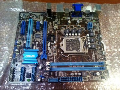 Лот: 11121120. Фото: 1. Материнская плата Asus P8H77-M... Материнские платы