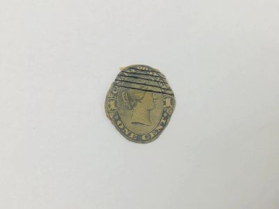 Лот: 23963799. Фото: 1. Вырезка с конверта. Королева Виктория... Марки