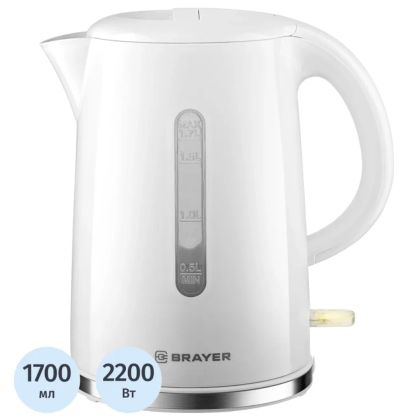 Лот: 25127063. Фото: 1. Чайник Brayer BR6108, 1,7 л, 2200Вт. Чайники, кофемашины, кулеры