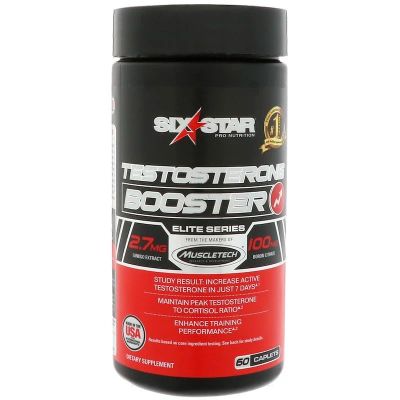 Лот: 11124552. Фото: 1. Testosterone booster, 60кап Six... Спортивное питание, витамины