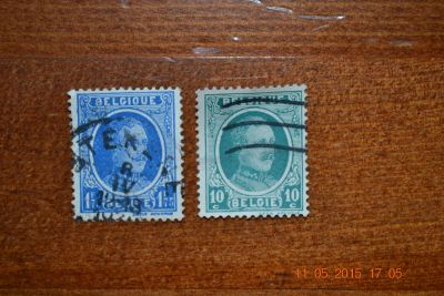 Лот: 5523411. Фото: 1. Марки Бельгии 1922г. и 1927г... Марки