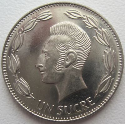 Лот: 3792002. Фото: 1. Эквадор 1 сукре 1988. Америка