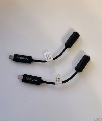 Лот: 18197300. Фото: 1. Переходник Boya miniUSB - Jack... Кабели